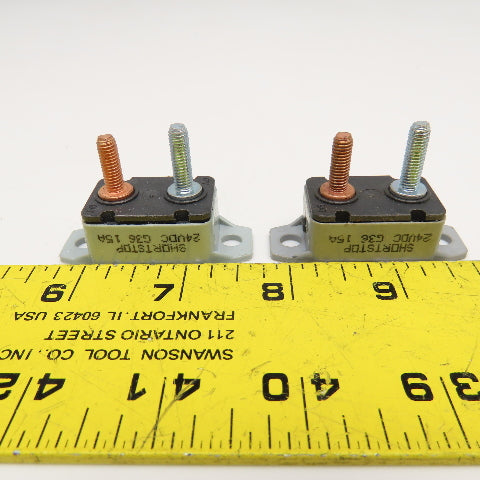 Eaton 123A50-A5P Shortstop 24V 50A Circuit Breaker 24VDC G36 15A Lot Of 2