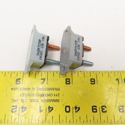 Eaton 123A50-A5P Shortstop 24V 50A Circuit Breaker 24VDC G36 15A Lot Of 2