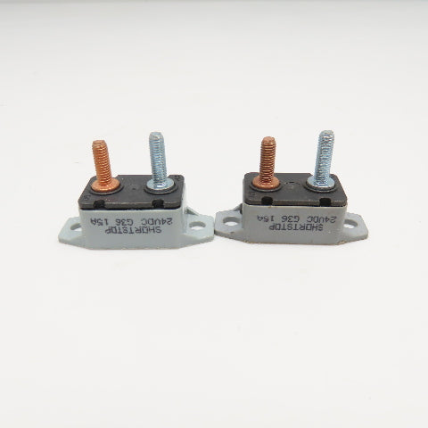 Eaton 123A50-A5P Shortstop 24V 50A Circuit Breaker 24VDC G36 15A Lot Of 2