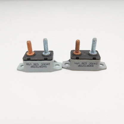 Eaton 123A50-A5P Shortstop 24V 50A Circuit Breaker 24VDC G36 15A Lot Of 2