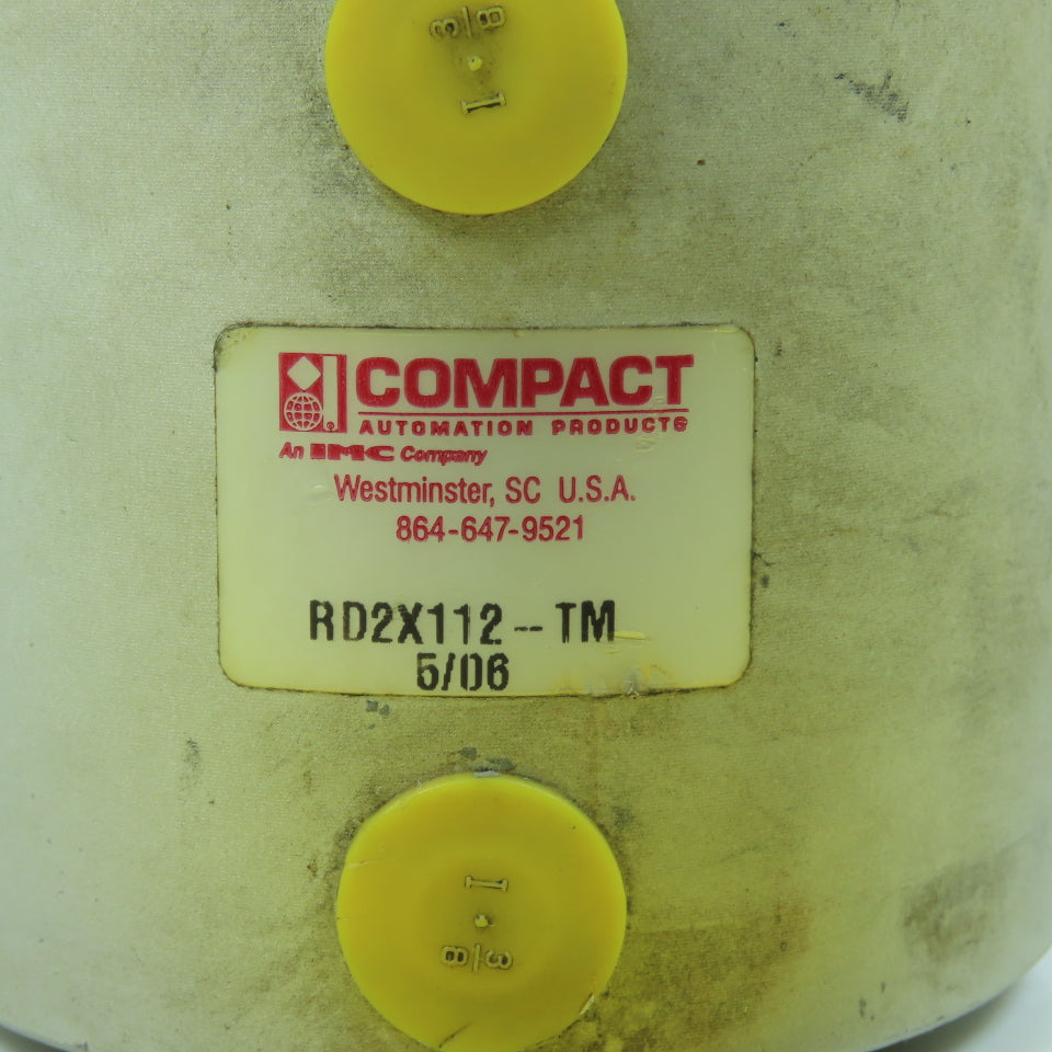 Compact RD2X112-TM Double Ended/Acting Pneumatic Cylinder 1.5" Stroke 2" Bore