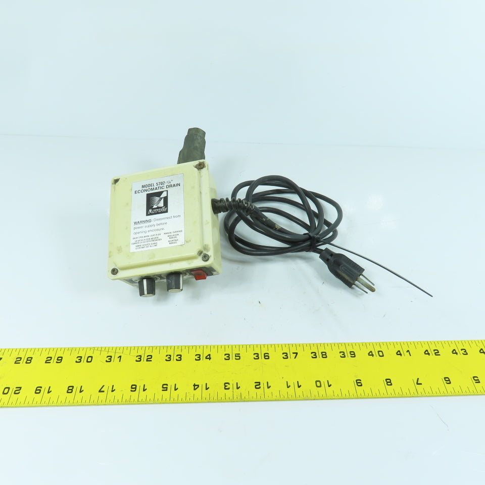 Arrow 5702-1/4" Economatic Solenoid Drain Valve 115V 1PH 1/4" NPT
