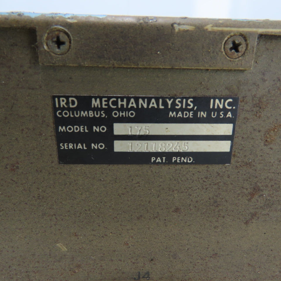 IRD Mechanalysis Model 175 Printer Unit 115V
