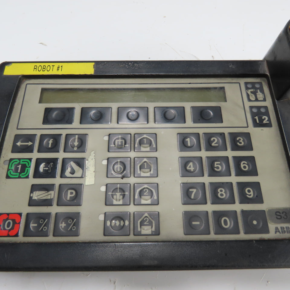 ABB S3 Robot Teach Pendant Controller Operator W/ E-Stop Joysick Control