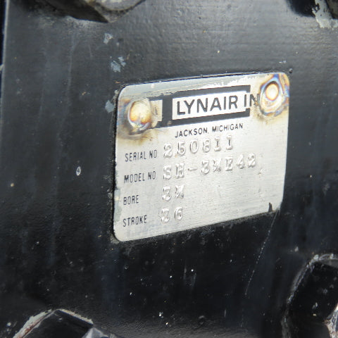 Lynair Double Acting Trunnion Mount Hydraulic Cylinder 36" Stroke 3-1/4" Bore