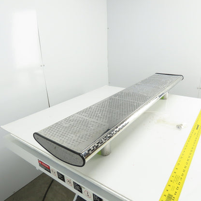 54-3/4" L x 11" W Chrome Truck Wing Cab/Bed Mount 6-1/2" Height