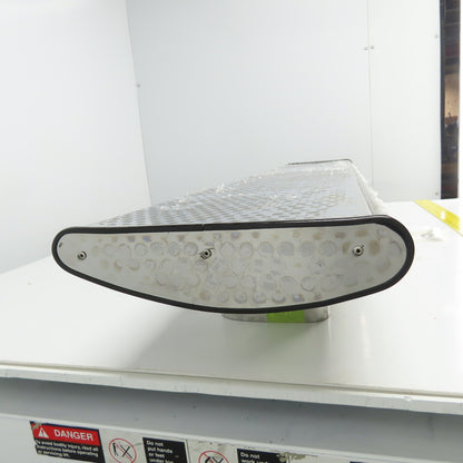 54-3/4" L x 11" W Chrome Truck Wing Cab/Bed Mount 6-1/2" Height