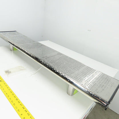 54-3/4" L x 11" W Chrome Truck Wing Cab/Bed Mount 6-1/2" Height