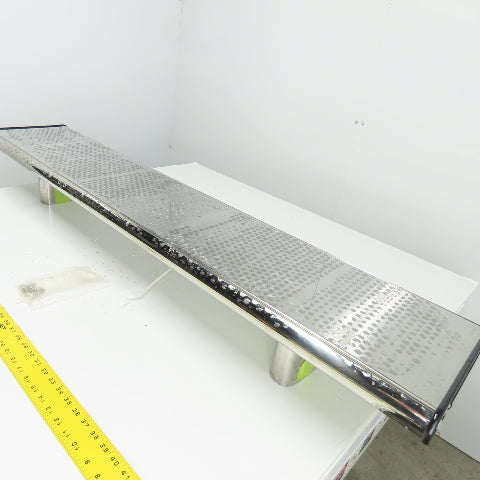 54-3/4" L x 11" W Chrome Truck Wing Cab/Bed Mount 6-1/2" Height