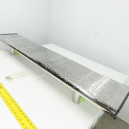 54-3/4" L x 11" W Chrome Truck Wing Cab/Bed Mount 6-1/2" Height