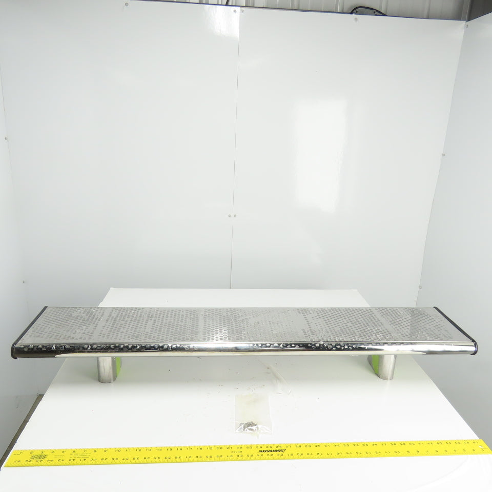 54-3/4" L x 11" W Chrome Truck Wing Cab/Bed Mount 6-1/2" Height