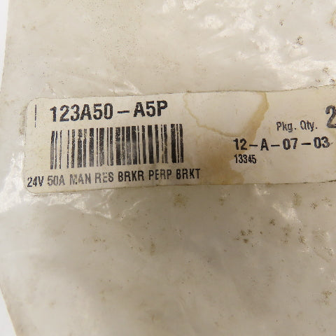 Eaton 123A50-A5P 12/24V 50A Circuit Breaker Lot Of 2
