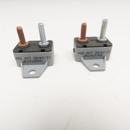 Eaton 123A50-A5P 12/24V 50A Circuit Breaker Lot Of 2