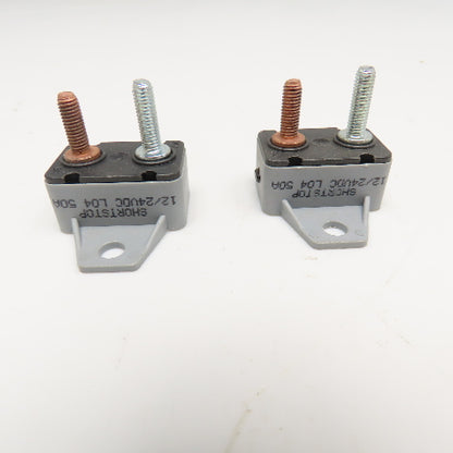 Eaton 123A50-A5P 12/24V 50A Circuit Breaker Lot Of 2
