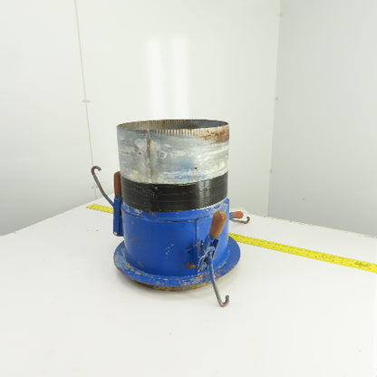 12" x 12-1/2" Duct Coupling Assembly W/ Destaco Toggle Clamps 17-1/4" OAL