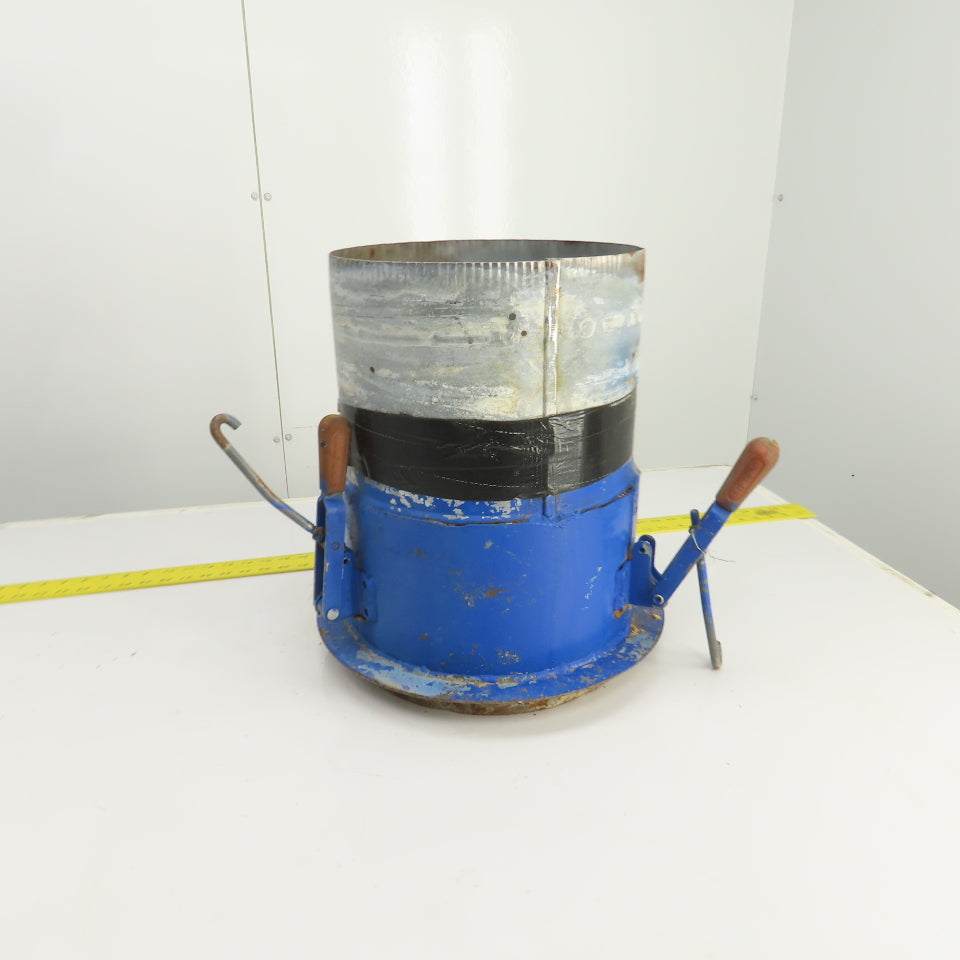 12" x 12-1/2" Duct Coupling Assembly W/ Destaco Toggle Clamps 17-1/4" OAL