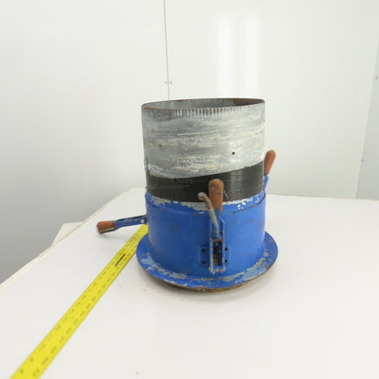 12" x 12-1/2" Duct Coupling Assembly W/ Destaco Toggle Clamps 17-1/4" OAL