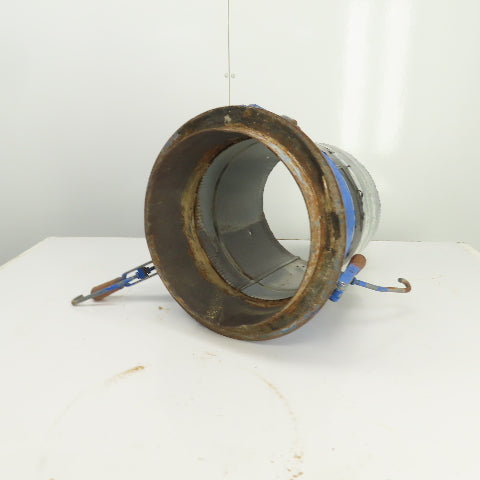 12" x 12-1/2" Duct Coupling Assembly W/ Destaco Toggle Clamps 17-1/4" OAL