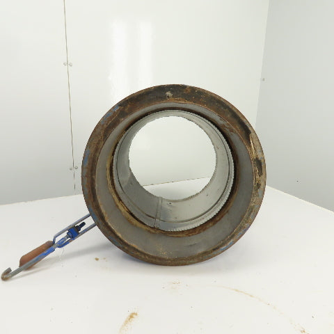 12" x 12-1/2" Duct Coupling Assembly W/ Destaco Toggle Clamps 17-1/4" OAL