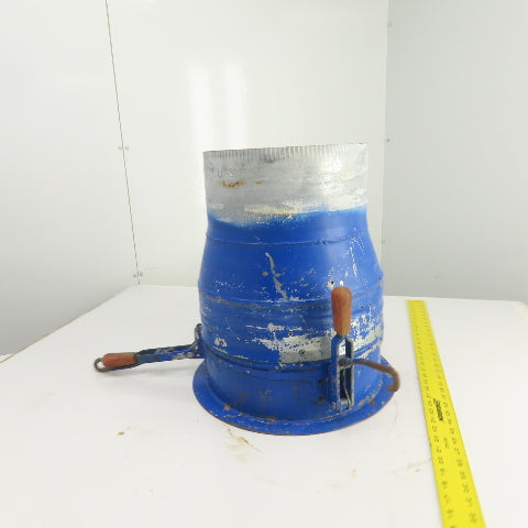 12" x 13-1/2" Duct Coupling Assembly W/ Destaco Toggle Clamps 18-1/2" OAL