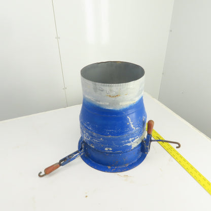 12" x 13-1/2" Duct Coupling Assembly W/ Destaco Toggle Clamps 18-1/2" OAL