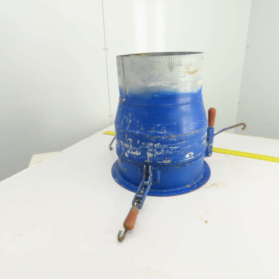 12" x 13-1/2" Duct Coupling Assembly W/ Destaco Toggle Clamps 18-1/2" OAL