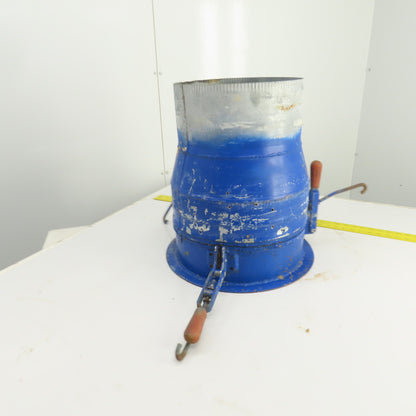 12" x 13-1/2" Duct Coupling Assembly W/ Destaco Toggle Clamps 18-1/2" OAL