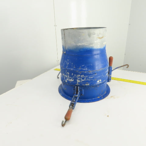 12" x 13-1/2" Duct Coupling Assembly W/ Destaco Toggle Clamps 18-1/2" OAL