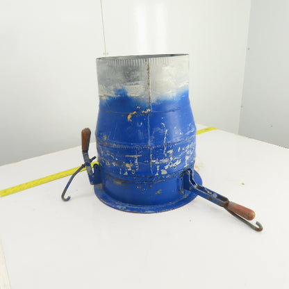 12" x 13-1/2" Duct Coupling Assembly W/ Destaco Toggle Clamps 18-1/2" OAL