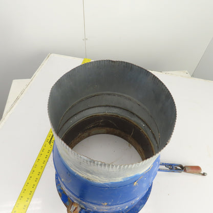 12" x 13-1/2" Duct Coupling Assembly W/ Destaco Toggle Clamps 18-1/2" OAL