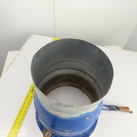 12" x 13-1/2" Duct Coupling Assembly W/ Destaco Toggle Clamps 18-1/2" OAL