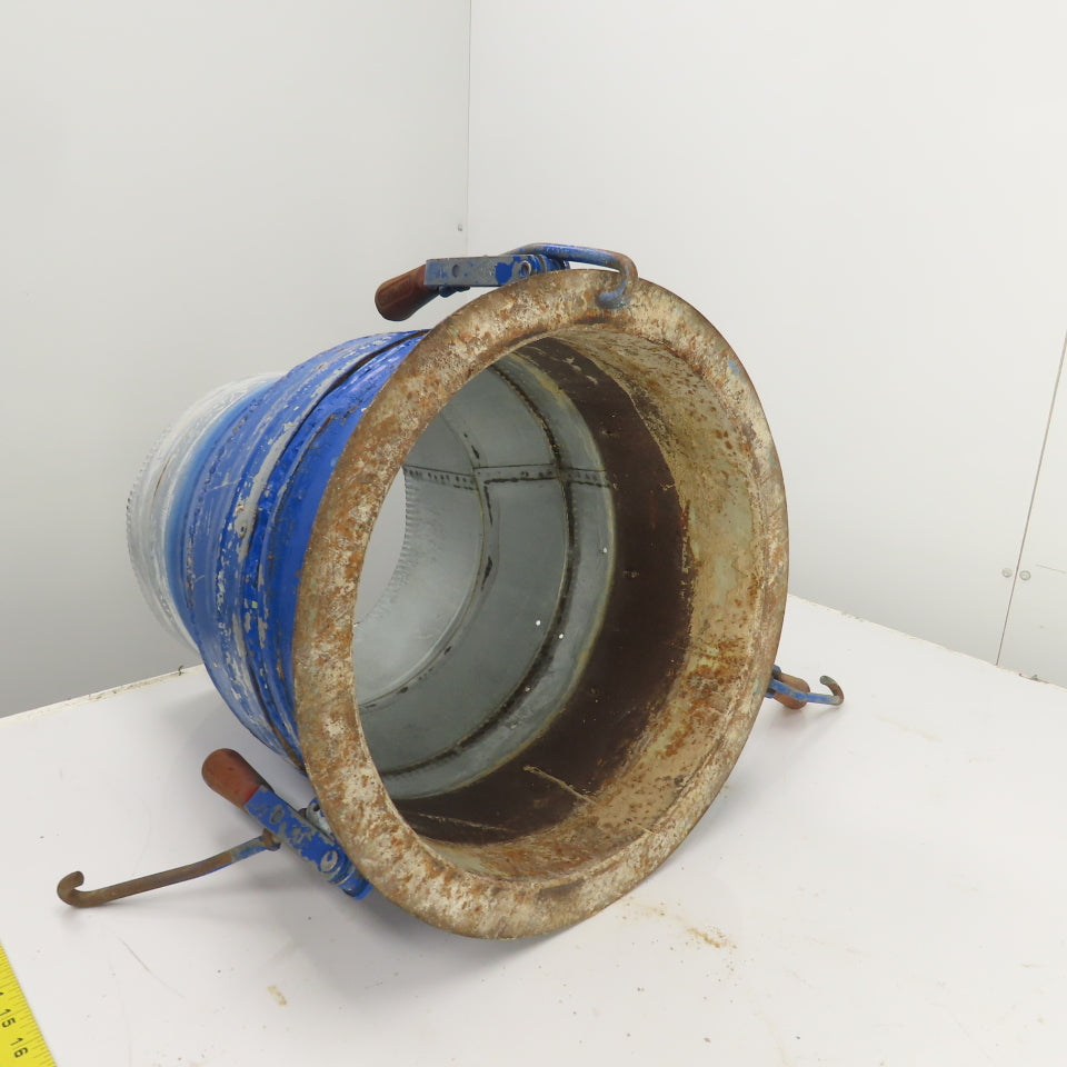 12" x 13-1/2" Duct Coupling Assembly W/ Destaco Toggle Clamps 18-1/2" OAL