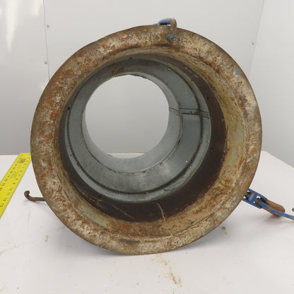 12" x 13-1/2" Duct Coupling Assembly W/ Destaco Toggle Clamps 18-1/2" OAL