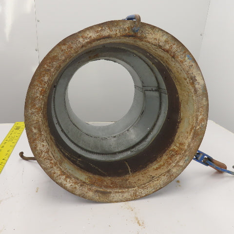 12" x 13-1/2" Duct Coupling Assembly W/ Destaco Toggle Clamps 18-1/2" OAL