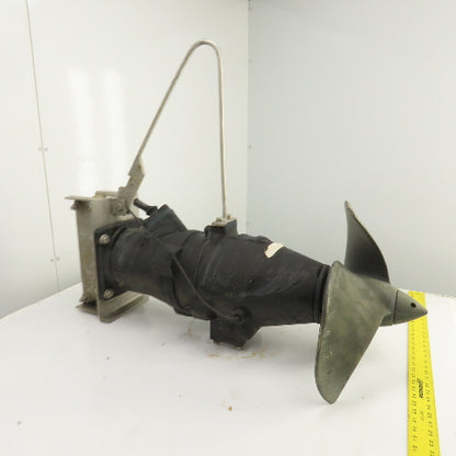 Wilo EMU TR50-2.40-4/8V 4.4HP 3-Blade Submersible Mixer W/Trolley (Parts/Repair)