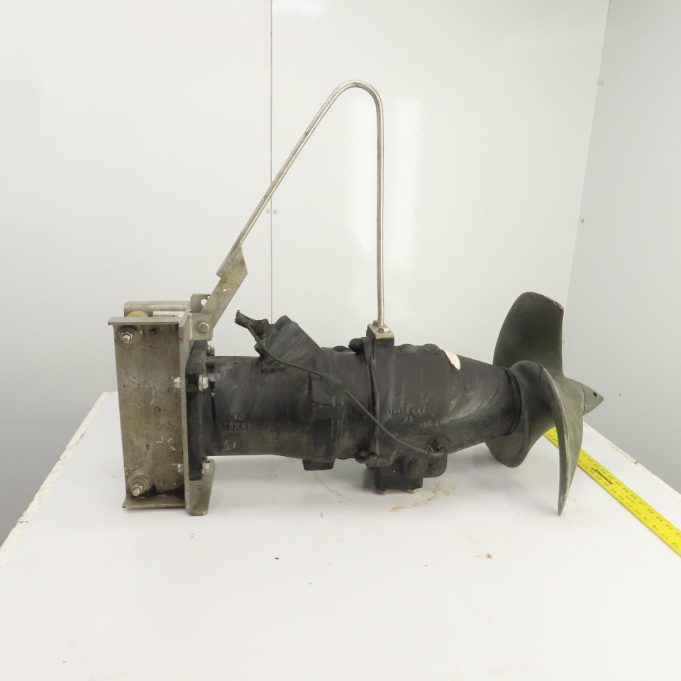 Wilo EMU TR50-2.40-4/8V 4.4HP 3-Blade Submersible Mixer W/Trolley (Parts/Repair)
