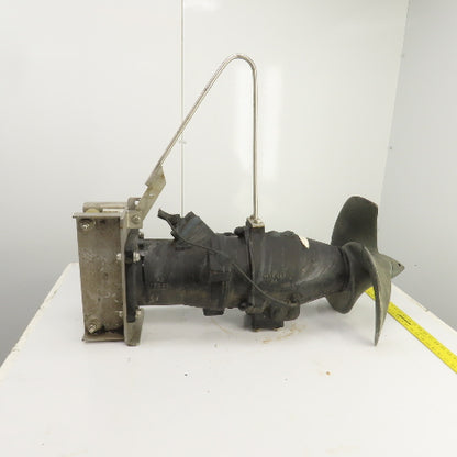Wilo EMU TR50-2.40-4/8V 4.4HP 3-Blade Submersible Mixer W/Trolley (Parts/Repair)