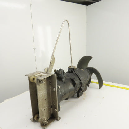 Wilo EMU TR50-2.40-4/8V 4.4HP 3-Blade Submersible Mixer W/Trolley (Parts/Repair)