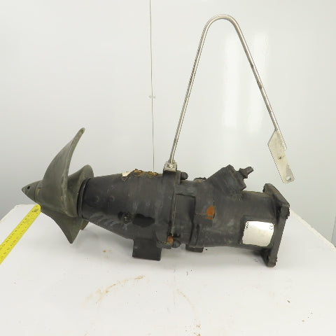 Wilo EMU TR50-2.40-4/8V 4.4HP 3-Blade Submersible Mixer Broken Prop Parts/Repair