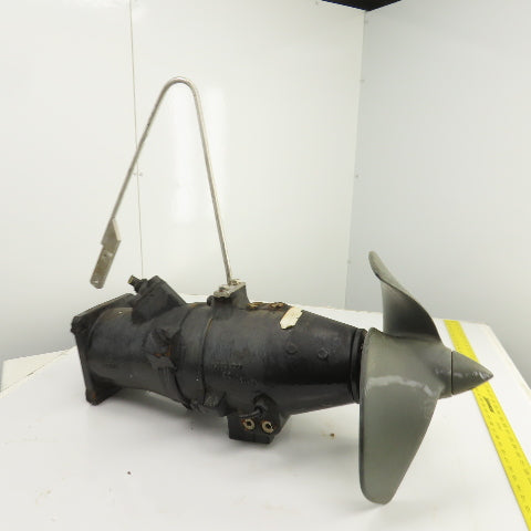 Wilo EMU TR50-2.40-4/8V 4.4HP 3-Blade Submersible Mixer Broken Prop Parts/Repair
