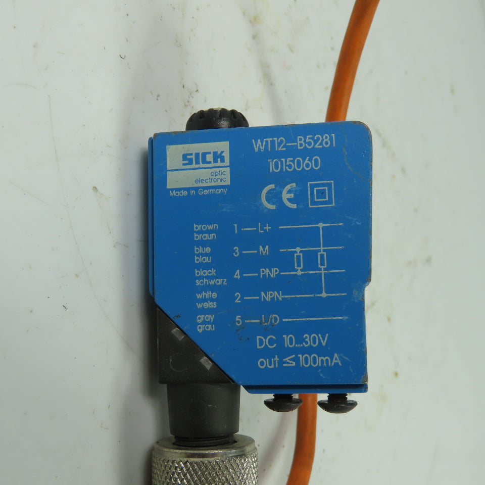 Sick WT12-B5281 Photoelectric Sensor 10-30VDC 100mA