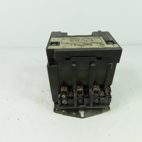 Square D 8502SDO2S Size 2 Ser A Contactor 3Ph 600V 50/60Hz 25Hp 120V Coil