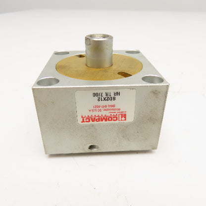 Compact SD2X12 2" Bore x 1/2" Double Stroke Square Body Air Cylinder