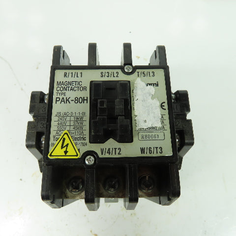 Togami PAK-80H Magnetic Contactor 110A 220V Coil