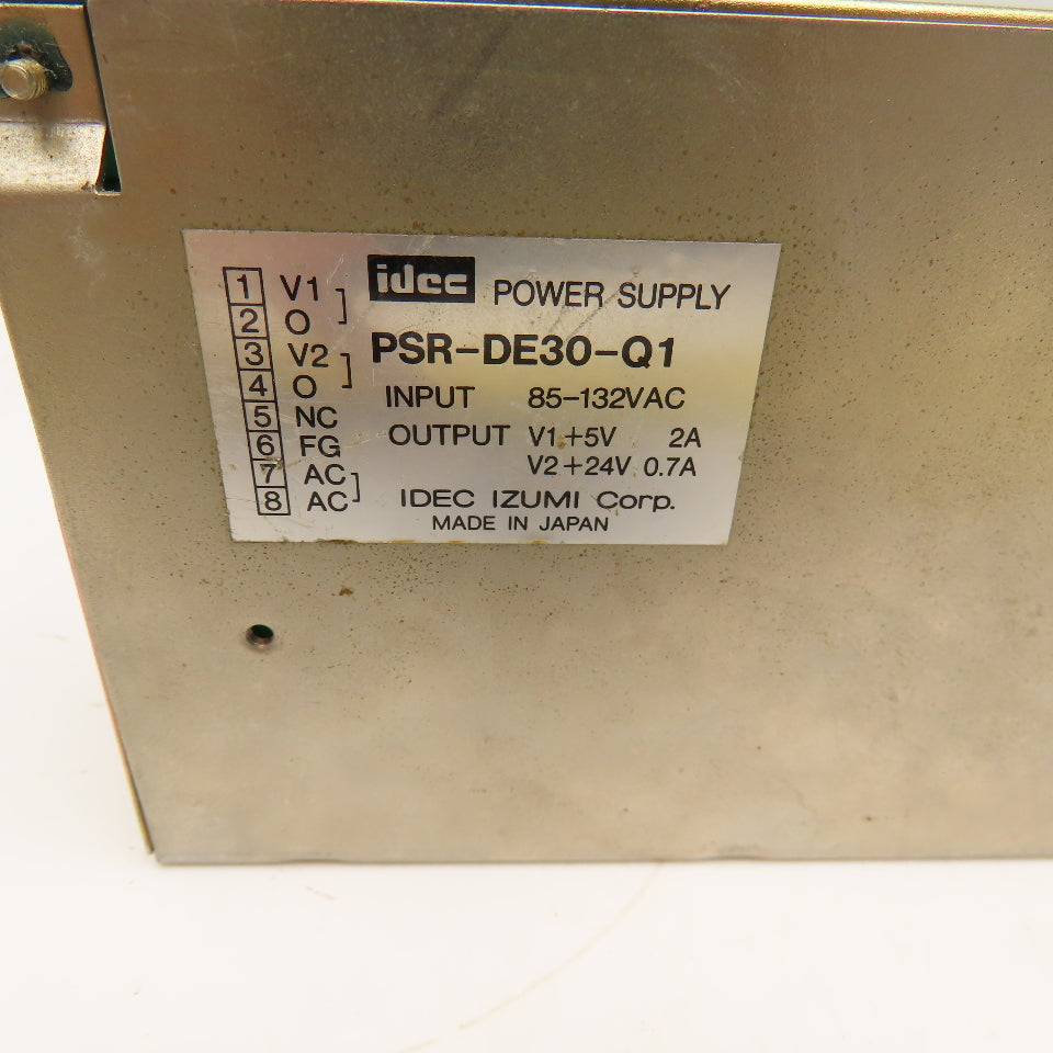 Idec PSR-DE30-Q1 85-132VAC Power Supply +24V +5V