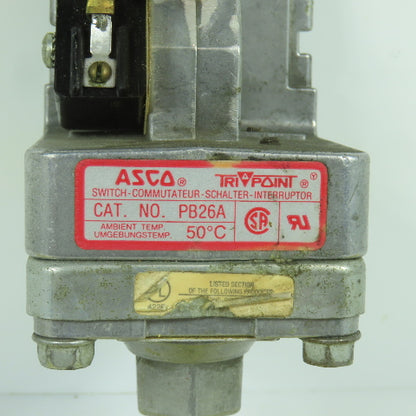 Asco PB26A Pressure Switch 150PSIG Max 125VAC