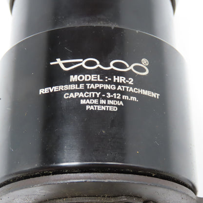 Taco HR-2 3-12mm Reversible Tapping Head 3/8" Collet 1/2" Spindle