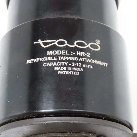 Taco HR-2 3-12mm Reversible Tapping Head 3/8" Collet 1/2" Spindle