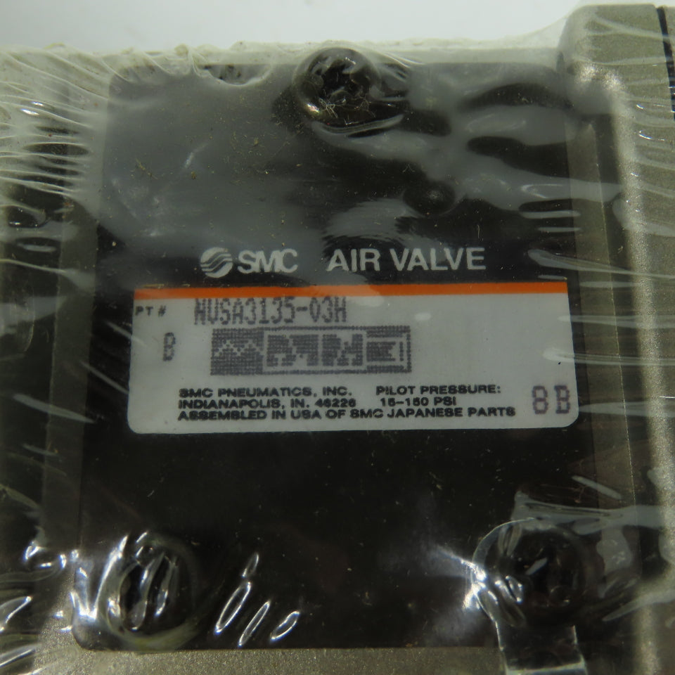SMC NVSA3135-03H Pneumatic Solenoid Valve 150PSI