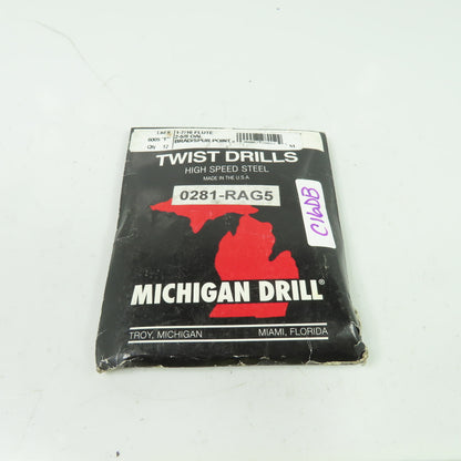 Michigan Drill 600S F 1-7/16 Flute 2-5/8 OAL Point Twist Drills Lot Of 12